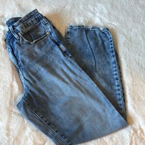 CLOSET CLEARANCE! Good American High Waist Blue Straight Leg Jeans